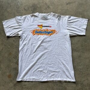 Vintage 90s Butterfinger Promo T Shirt All Sport Nobody Better‎ Lay A Finger XL